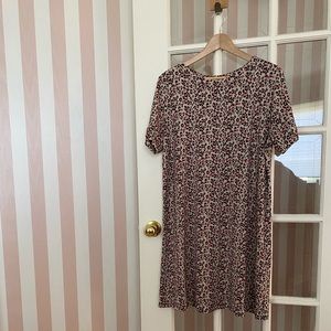 Jackson Rowe Leopard print T-shirt Dress